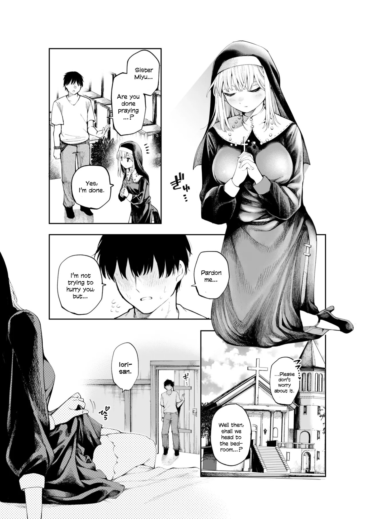 Hentai Manga Comic-Until I fell into depravity with the nun-Read-2